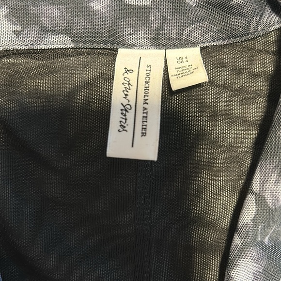 & Other Stories mesh fitted dress size 4 - Picture 4 of 8
